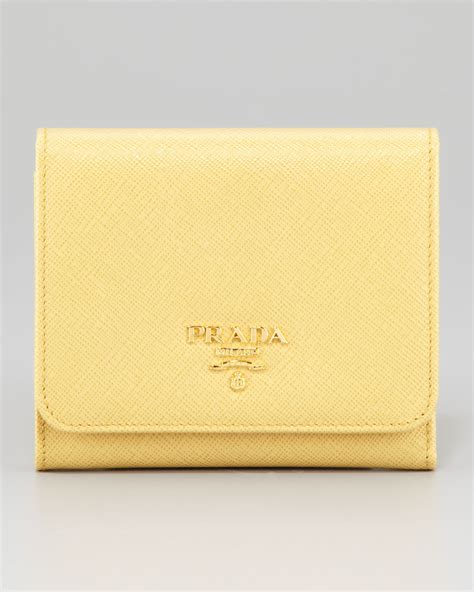 yellow prada wallet|prada wallet for women.